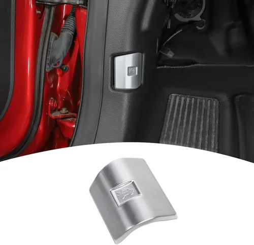 para F150 Plata Interruptor de Liberación del Capó Cubierta de Embellecedor para Ford F150 2009 en adelante Accesorios Interiores Plata Plateado