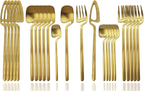 Miniatura 34 de JASHII Cuchara de mermelada de miel, mini cuchara de café de acero inoxidable, cucharadita, 6 piezas (plata mate)