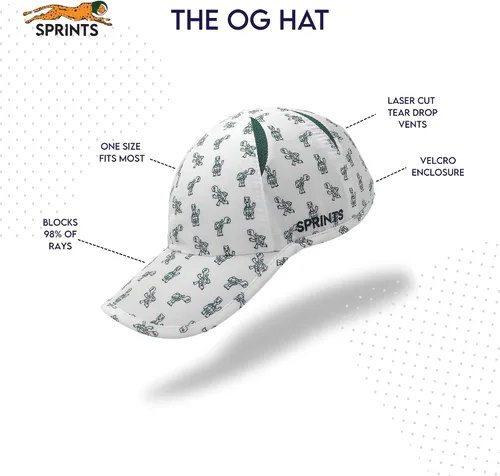 Miniatura 5 de Sprints Race Day Performance - Gorra deportiva ligera, de secado rápido, talla única, unisex