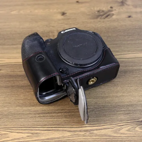 Miniatura 4 de Rieibi EOS R7 - Funda de piel sintética de calidad para cámara digital Canon EOS R7 - Funda de agarre para Canon EOSR7, color negro