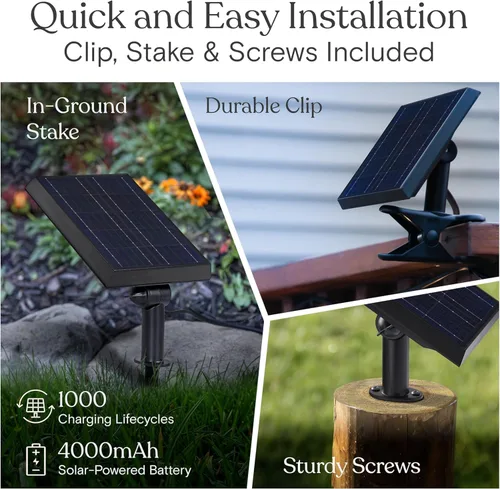Miniatura 4 de Brightech Ambience Pro - Cadena de luces solares de 27 pies para exteriores, luces de patio impermeables de grado comercial con bombillas Edison