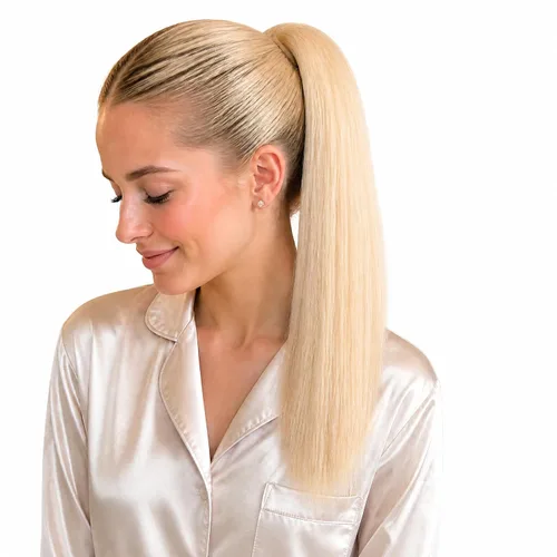 Miniatura 11 de Colas de caballo con clip para mujer, extensión de cola de caballo rizada de 18 pulgadas, 20 pulgadas, extensiones de cabello ondulado, color rubio