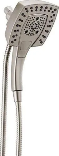 Miniatura 9 de Delta Faucet 5-Spray In2ition - Cabezal de ducha doble con rociador de mano, cabezal de ducha dorado con manguera, cabezales de ducha, acoplamiento