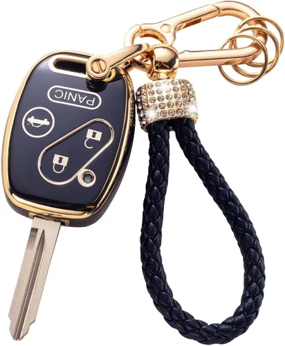 Miniatura 35 de Gematay Funda protectora para llavero VW Volkswagen con cordón para llavero, compatible con VW Jetta Golf Polo MK7 Passat Beetle Smart Key Case