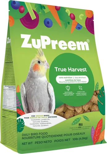 Miniatura 14 de ZuPreem Sensible Seed Alimento para Aves, Cacatúa, Agapornis, Cuáquero, Conuro Pequeño, Mezcla de Semillas y Pellets para Aves Medianas, Complemento