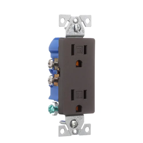 Miniatura 6 de EATON TR1107RB-SP-L Receptáculo dúplex de diseño, bronce aceitado
