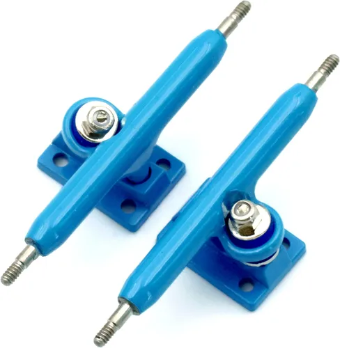 Miniatura 9 de A1 Pro Fingerboard Trucks 36 mm 34 mm 32 mm con nueva base y copa de pivote (32 mm Azul bebé)