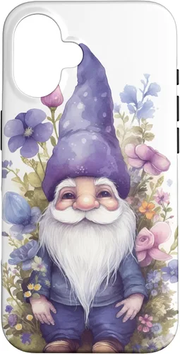 Miniatura 31 de Funda para iPhone 12/12 Pro Cute Purple Aesthetic Anemones Flower Pattern Lavender Gnomo