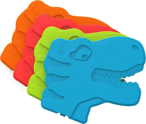 Bentgo Buddies - Bolsas de hielo delgadas reutilizables para loncheras, bolsas de almuerzo y enfriadores, multicolor, paquete de 4 unidades