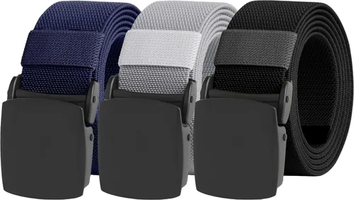 Miniatura 57 de UNGGJKB Men's Tactical Belt, Nylon Casual Elastic Belt, Work Belt That Can Be Cut And Adjusted