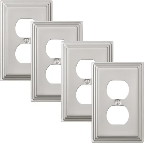 Miniatura 9 de DEWENWILS Sunken Pearls - Placa decorativa de pared para interruptor, cubierta para tomacorrientes, receptáculo de duplex simple