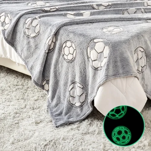 Miniatura 3 de Wajade Regalos de Fútbol Juguetes para Niños y Niñas - Manta de Fútbol que Brilla en la Oscuridad, Decoración de Cumpleaños y Navidad para Niños