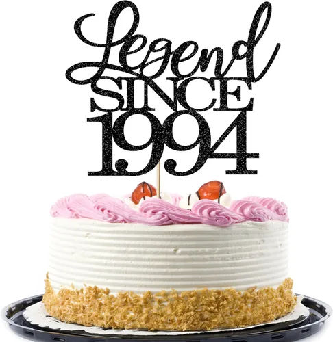 Miniatura 61 de Legend since 1973 - Decoración para pastel de cumpleaños número 53, decoración de pastel de feliz cumpleaños para hombres y mujeres de 53 años