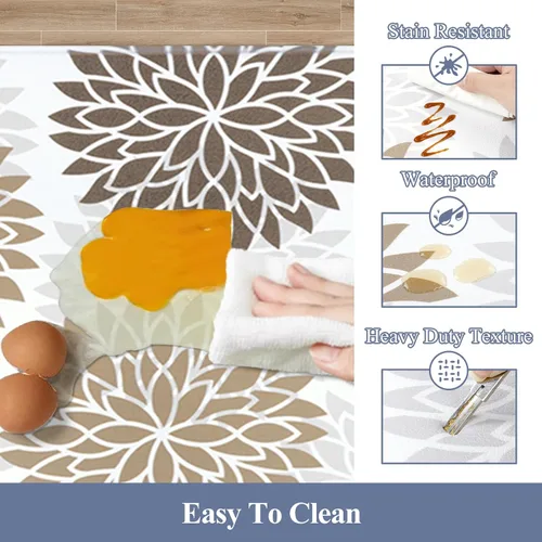 Miniatura 5 de HEBE Tapete de cocina acolchado, antifatiga, de 20 x 71 pulgadas, antideslizante, impermeable, ergonómico, cómodo para oficina, fregadero