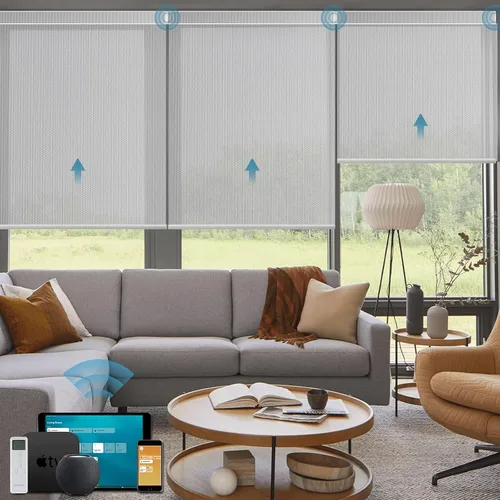Miniatura 23 de Cortinas enrollables inteligentes de filtrado de luz motorizadas compatibles con HomeKit, persianas inteligentes para ventanas con 1% de apertura