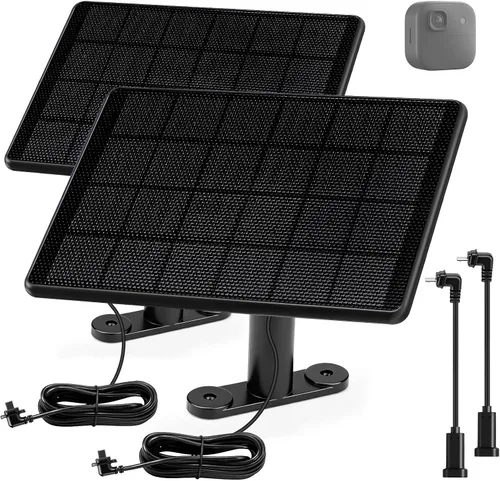 Miniatura 8 de Cargador de panel solar compatible con Arlo Pro 3/Pro 4/Pro 5S/Pro 3 Floodlight/Ultra/Ultra2, fuente de alimentación continua de panel solar de 5 W