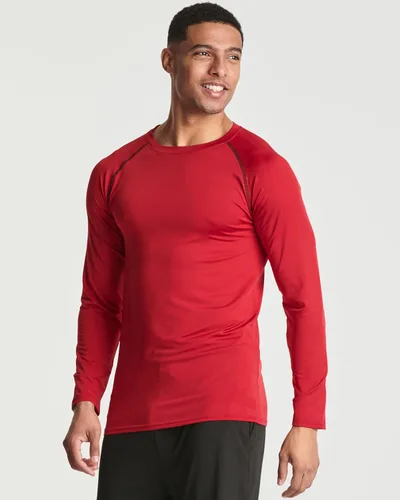 Miniatura 2 de Real Essentials Paquete de 4 camiseta de compresión de manga larga para hombre para clima frío (disponible en tallas grandes y altas)