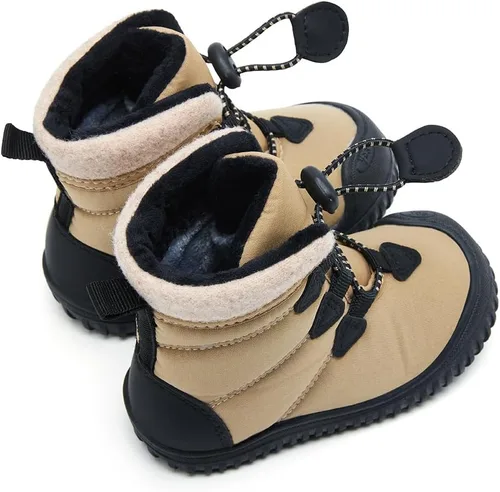 Miniatura 91 de BMCiTYBM Botas de nieve de invierno para bebés y niños pequeños, de piel sintética, cálidas, antideslizantes, zapatos para primeros pasos