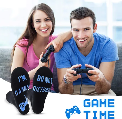 Miniatura 5 de Calcetines de juego Do Not Disturb, calcetines de gamer, regalos para adolescentes, niños, mujeres, padres, padres, hijos, amantes del juego