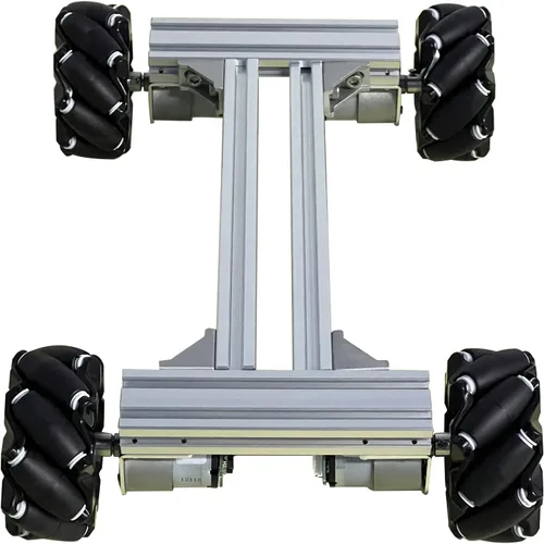 Miniatura 8 de Mecanum Wheel - Kit de aprendizaje de control de chasis de automóvil para Arduino Raspberry Pie Microbit con motor de codificador de CC, Steam AGV