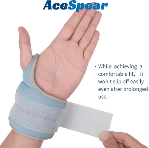 Miniatura 5 de AceSpear - Pesas de muñeca con cierre de bucle para pulgar para hombres y mujeres, 1 libra * 2, 2 libras * 2, 3 libras * 2, pesas de tobillo, Azul