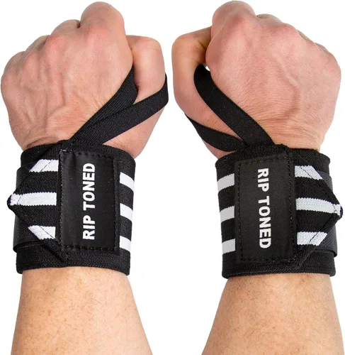 Miniatura 28 de Rip Toned Muñequeras de 18" – Correas de muñeca respaldadas por la USPA para levantamiento de pesas – Soporte de muñeca de calidad – Ajustables, Rojo