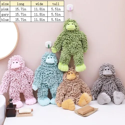 Miniatura 2 de Toalla de mano de felpilla, toalla de mano mullida, toalla de bola de felpilla suave y absorbente, bonitas toallas de mano para baño, toalla de mano