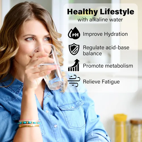 Miniatura 2 de Bolsa de filtro de agua alcalina portátil para tu botella, taza, sistema de filtro de agua alcalino para agua limpia, alcalinizador de agua de alto