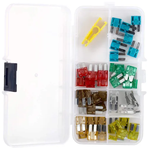 Miniatura 8 de Fusibles automotrices ACBungji Auto Car Micro II 2 fusibles de hoja mejorado surtido 5A 7.5A 10A 15A 20A 25A 30A ATO ATC 50 piezas para SUV, camión