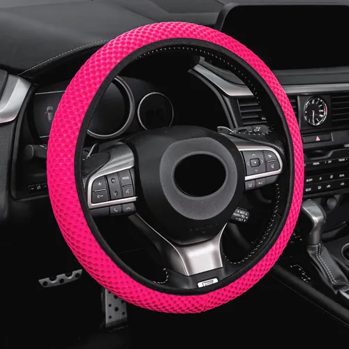 Miniatura 12 de Alpmosn Funda Elástica Extensible para Volante, Microfibra Transpirable de Seda de Hielo, Antideslizante, Accesorios de Interior de Automóvil
