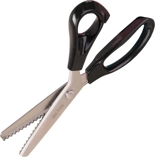 Miniatura 9 de Hui Tong Tijeras Rosadas Fuertes y Afiladas, Tijeras Rosadas para Tela, Tijeras de Borde Serrado y Festoneado para Tela, 3mm, 5mm, 7mm