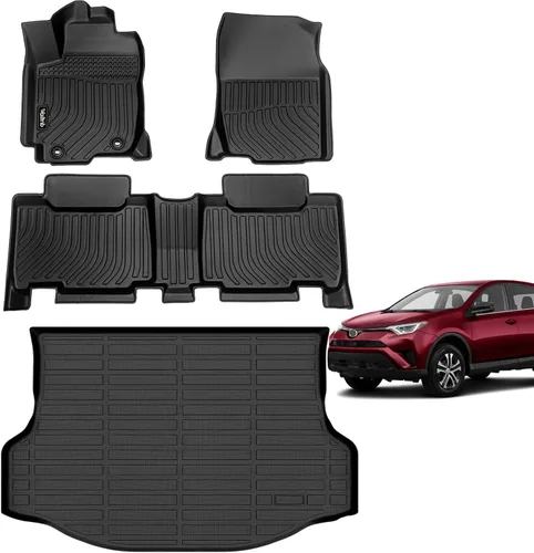 Miniatura 103 de Tapetes de piso para todo clima y forro de carga con respaldo para Chevrolet Suburban de 7 asientos 2021-2025 / GMC Yukon XL de 7 asientos