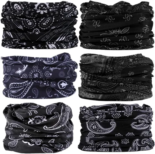 Miniatura 20 de Polaina para el cuello, máscara facial, bufanda bandana para hombres y mujeres, sol, polaina de tubo a prueba de polvo para ciclismo, motocicleta