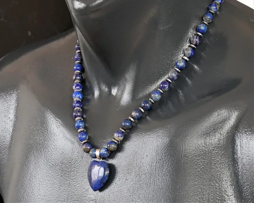 Miniatura 32 de Colgante de corazón de aventurina natural, Collar de cuentas de aventurina genuina, Collar de piedra verde, Collar de piedras preciosas, Cuentas