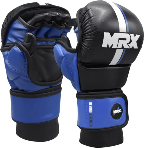 Miniatura 3 de MMA Sparring Pro - Guantes con palma ventilada abierta, guantes de artes marciales adecuados para hombres y mujeres, lucha contra jaula de kara