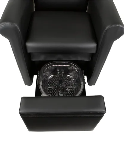 Miniatura 10 de Buy-Rite Salon & Spa Equipment Mona Lisa - Silla de pedicura sin plomería, ajustable, portátil, extraíble, negro, CHM-2320-5H-BLACK