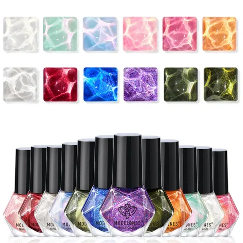 Miniatura 11 de modelones Juego de esmaltes de uñas de 12 colores, rojo burdeos, Año Nuevo 2025, juego de esmaltes de uñas champán dorado con purpurina rojo oscuro