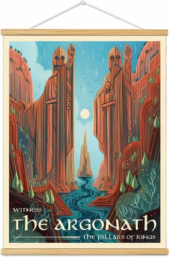 Miniatura 29 de Meksular Impresiones artísticas de pared de paisaje de la Tierra Media, pintura en lienzo, carteles de fantasía, imágenes de pared, para regalo
