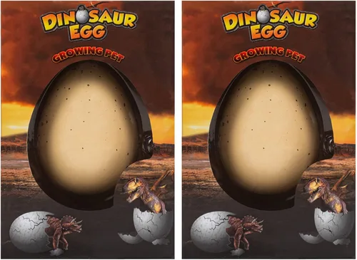 Juguete novedoso para niños, diseño de dinosaurio sorpresa en crecimiento, paquete de 2