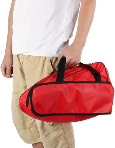 Miniatura 5 de TOPINCN Bolsa de transporte para motosierra, de tela Oxford, portátil, con asa y cremallera larga para motosierras de 12/14/16 pulgadas, color rojo