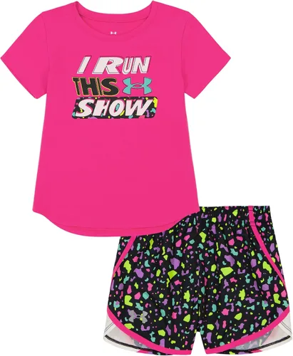 Miniatura 35 de Under Armour baby-girls Short Sleeve Shirt and Shorts Set, Durable Stretch and Lightweight