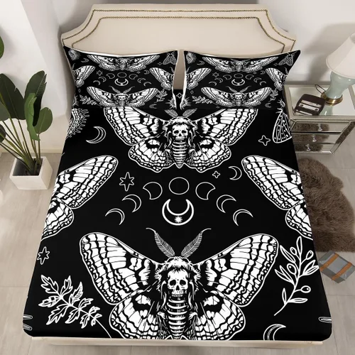 Miniatura 19 de Manfei Juego de sábana bajera de camuflaje de animales marinos, 2 piezas, diseño de camuflaje de tiburones y ballenas, con 1 funda de almohada