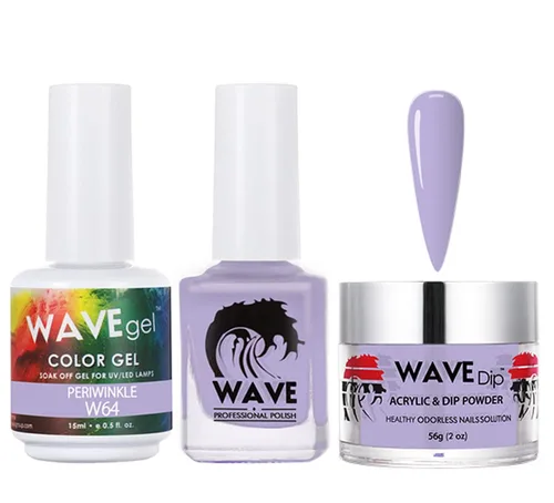 Miniatura 65 de WAVEGEL - Juego de gel de remojo, laca de uñas y polvo acrílico a juego - Colección Simplicity - #P109 Blizzard
