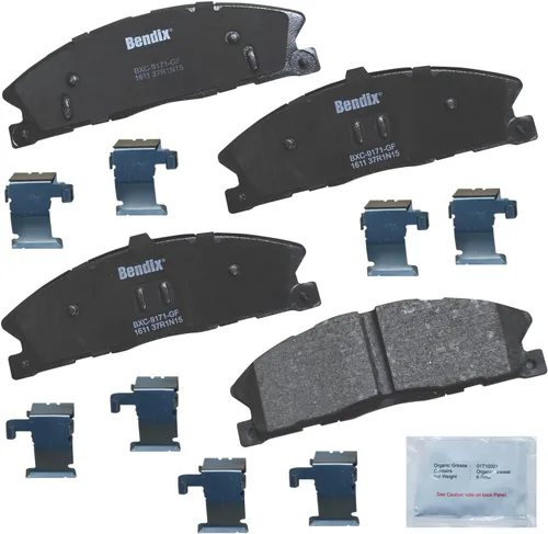Miniatura 37 de Pastillas de freno delanteras cerámicas Bendix Priority1 CFC2302 para Hyundai Elantra 2021, Sonata 2022-2020, Kia K5 2023-2021