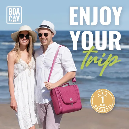 Miniatura 2 de Bolsa de aseo colgante extra grande de viaje BOACAY para mujeres y hombres, bolsa de maquillaje