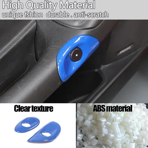 Miniatura 4 de Cubierta para interruptor de puerta de automóvil compatible con Chevy Corvette C6 2005-2013, accesorios de ajuste de botón de interruptor de bisel