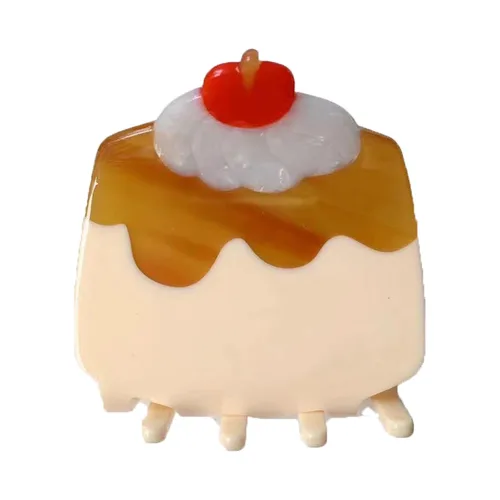 Miniatura 9 de Pinzas de garra de queso, lindas pinzas para el pelo de queso, pinzas de mandíbula para el pelo de postre, pinzas para el cabello con forma de S4