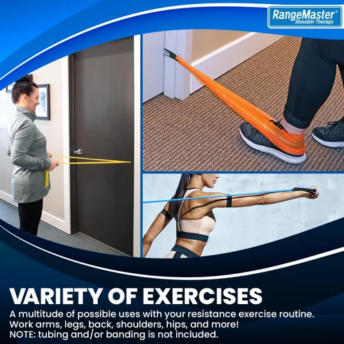 Miniatura 5 de RangeMaster TheraLoop Anclajes de Puerta │ Antideslizantes │ Complementan Bandas o Tubos de Ejercicio │ Excelentes para Actividades de Ejercicio