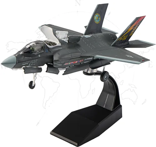 Miniatura 8 de F-35A Lightning Ⅱ Fighter Jet Model-1/72 Lockheed Martin AF-01 Steath Metal Modelos de aviones para coleccionista, entusiasta de la aviación
