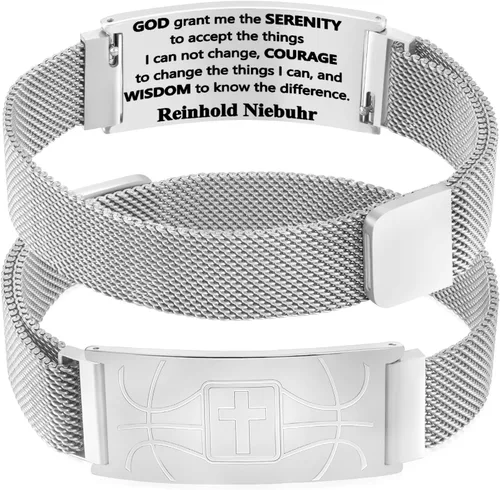 Miniatura 83 de Regalos de graduación, pulsera de fútbol, fútbol, baloncesto, béisbol, regalos de pulsera, pulseras de cruz de fe para hombres, bautismo, primera